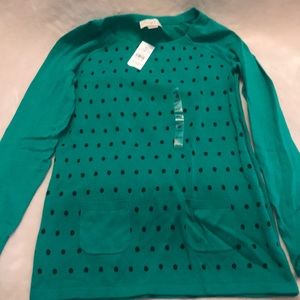 Loft XS Polka Dot Sweater NWT